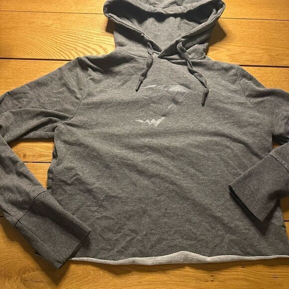Gymshark cropped hoodie medium gray - Picture 1 of 7
